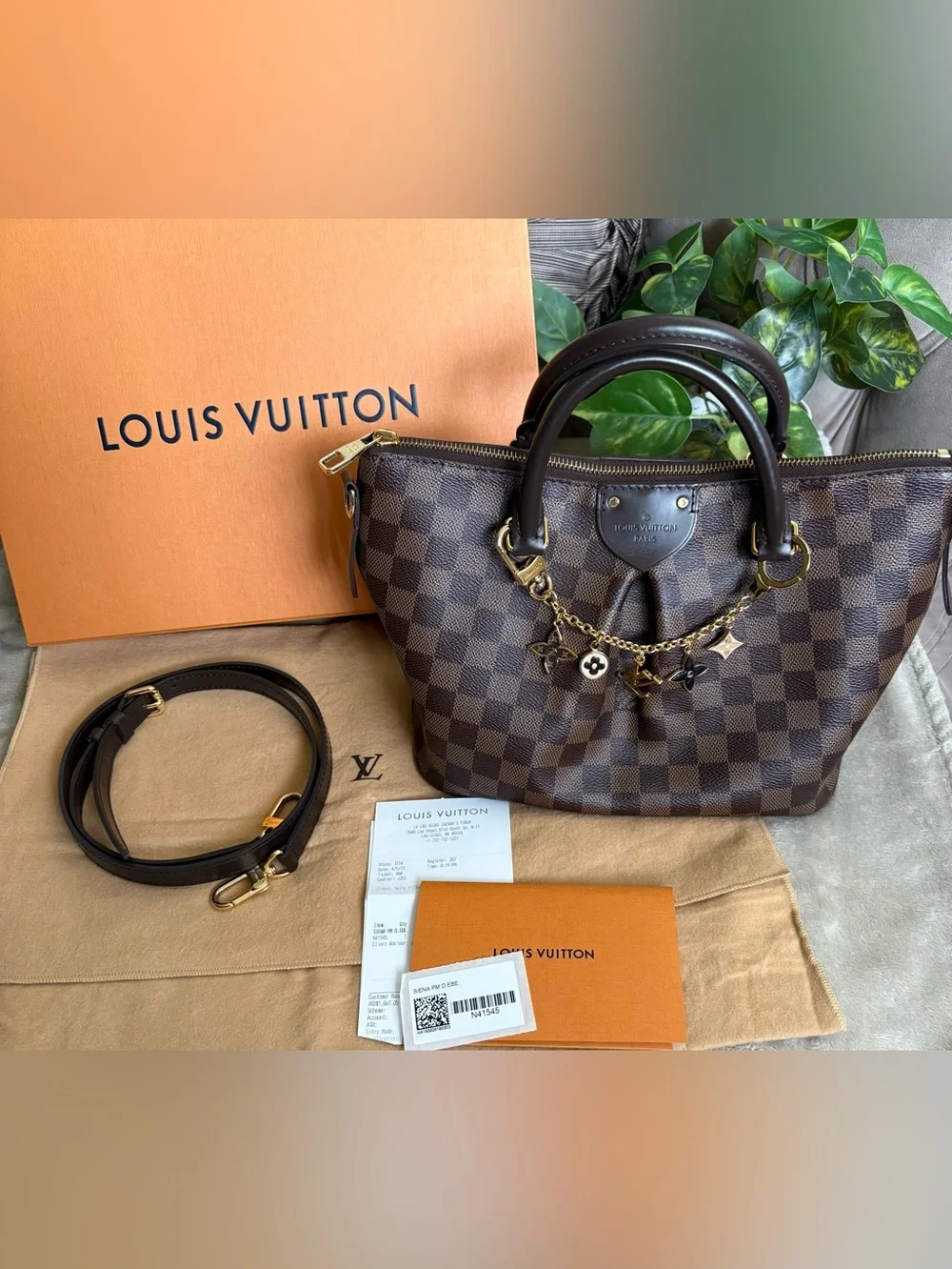Beautiful Authentic Louis Vuitton Damier Ebene Siena PM Handbag,EUC!